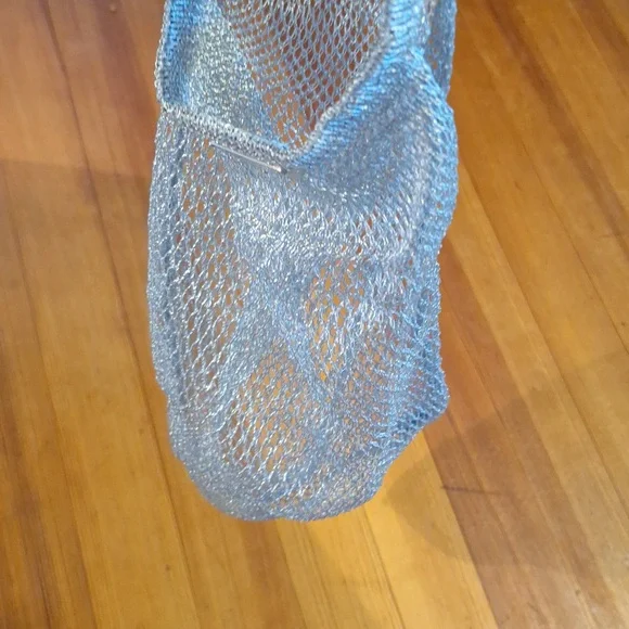 Cute Prada Metallic Silver Mesh Bag - Picture 4 of 5